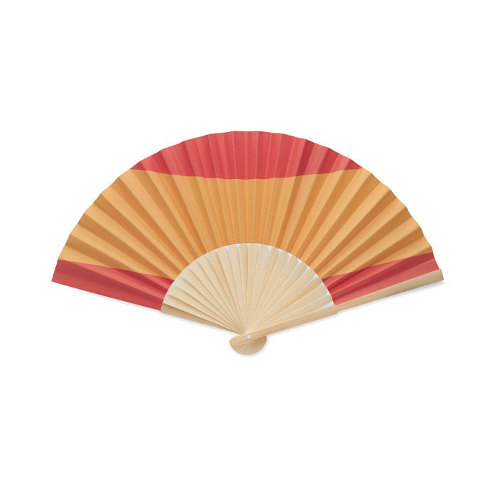 Branded Flag Bamboo Fan