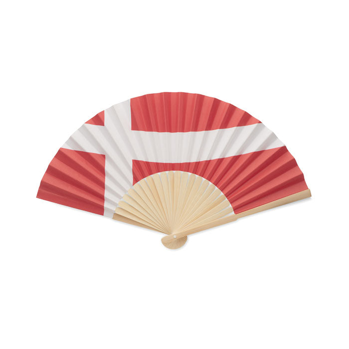 Branded Flag Bamboo Fan