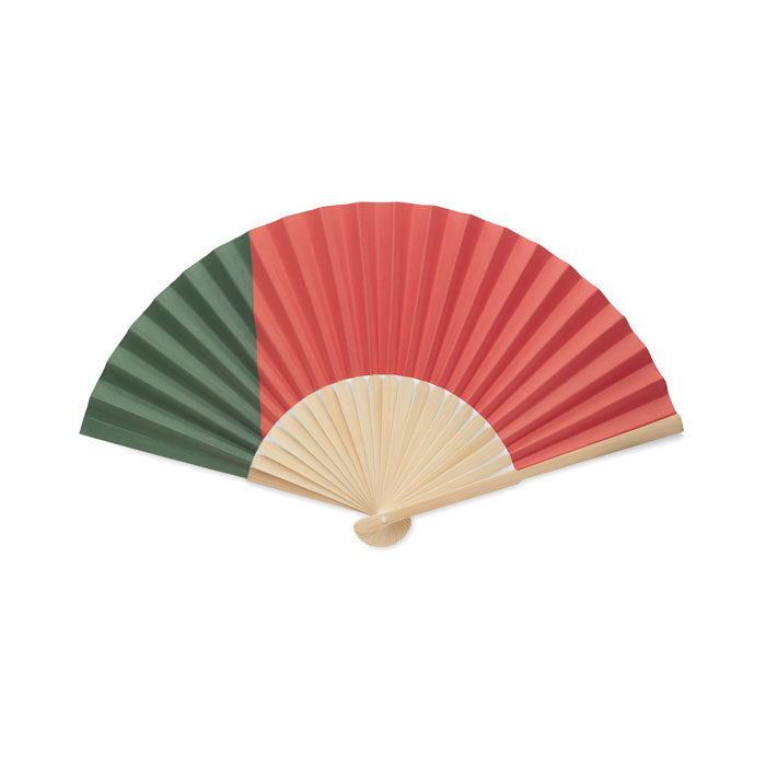 Branded Flag Bamboo Fan