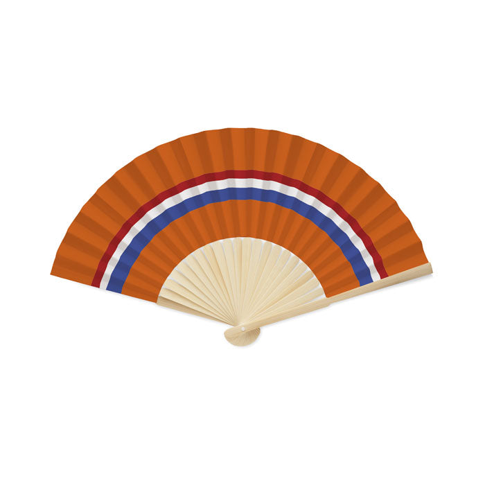 Branded Flag Bamboo Fan