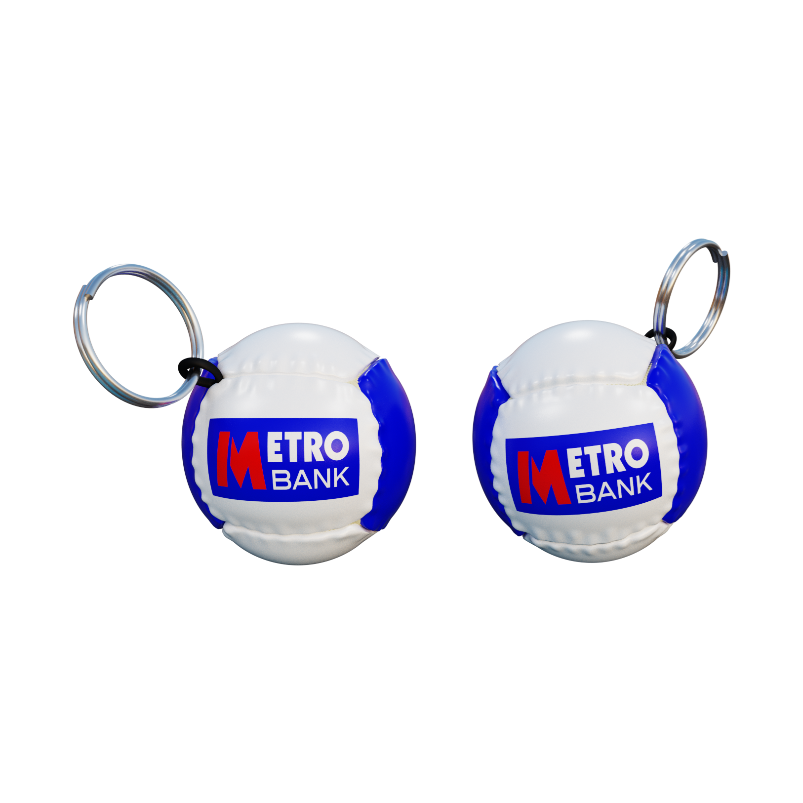 Branded Football Keyring