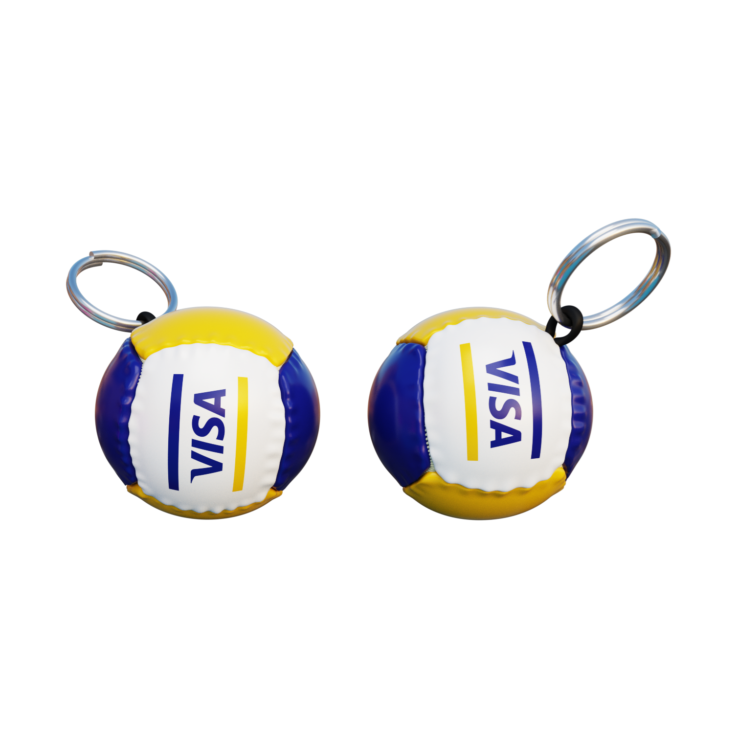 Branded Football Keyring