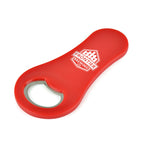 Branded Magnetic Plastic Bottle Opener in Red
