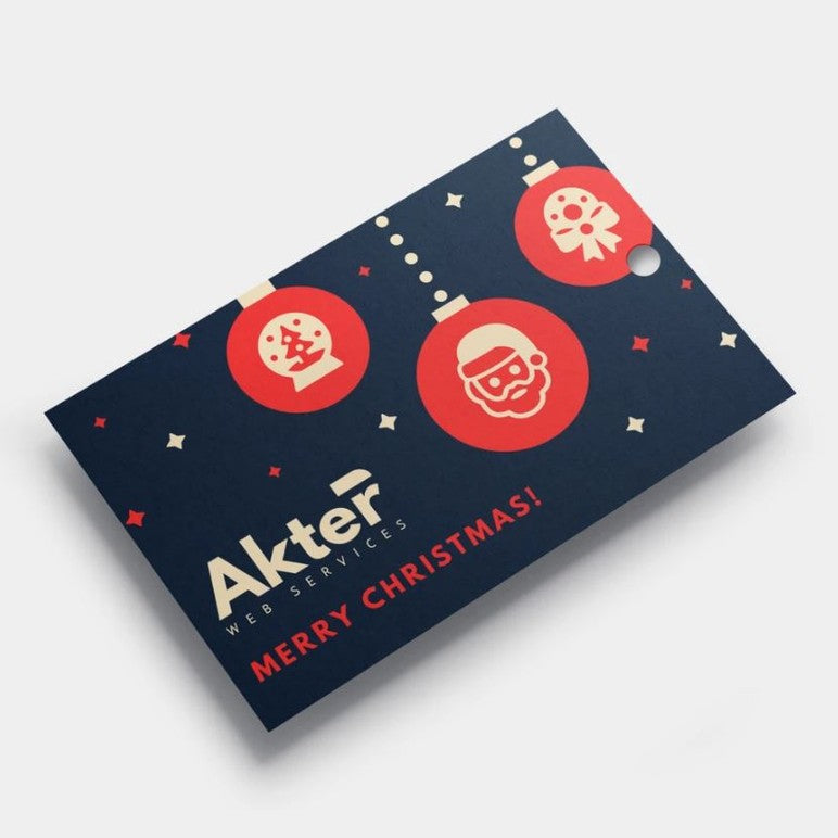 Personalised Corporate Christmas Gift Tags