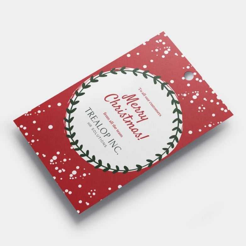 Personalised Corporate Christmas Gift Tags