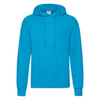 Branded Classic Cotton Polyester Value Hoodie in Azure Blue