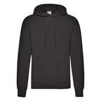 Branded Classic Cotton Polyester Value Hoodie in Black