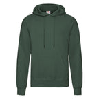 Branded Classic Cotton Polyester Value Hoodie in Bottle Green