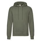 Branded Classic Cotton Polyester Value Hoodie in Classic Olive
