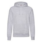Branded Classic Cotton Polyester Value Hoodie in Heather Grey