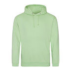 Branded Men's Cotton Polyester College Hoodie in Apple Green