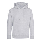 Branded Organic Cotton and Recycled Polyester Hoodie in Heather Grey
