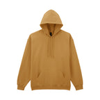 Branded Midweight Ringspun Cotton Fleece Hoodie in Mustard