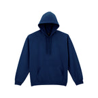 Branded Midweight Ringspun Cotton Fleece Hoodie in Navy