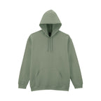 Branded Midweight Ringspun Cotton Fleece Hoodie in Sage