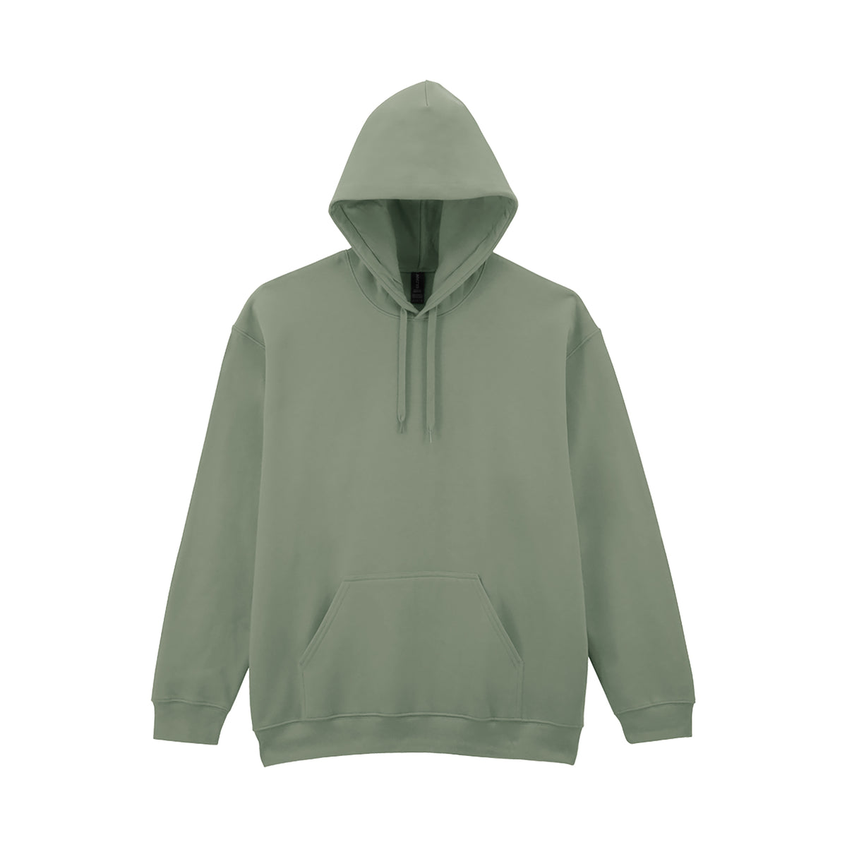 Branded Midweight Ringspun Cotton Fleece Hoodie in Sage