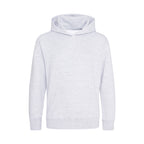 Branded Kids Cotton Polyester Hoodie in Ash Grey
