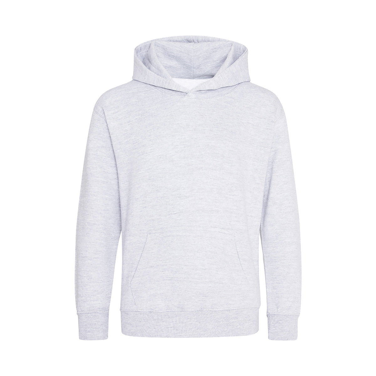 Branded Kids Cotton Polyester Hoodie in Ash Grey