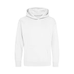 Branded Kids Cotton Polyester Hoodie in Arctic White
