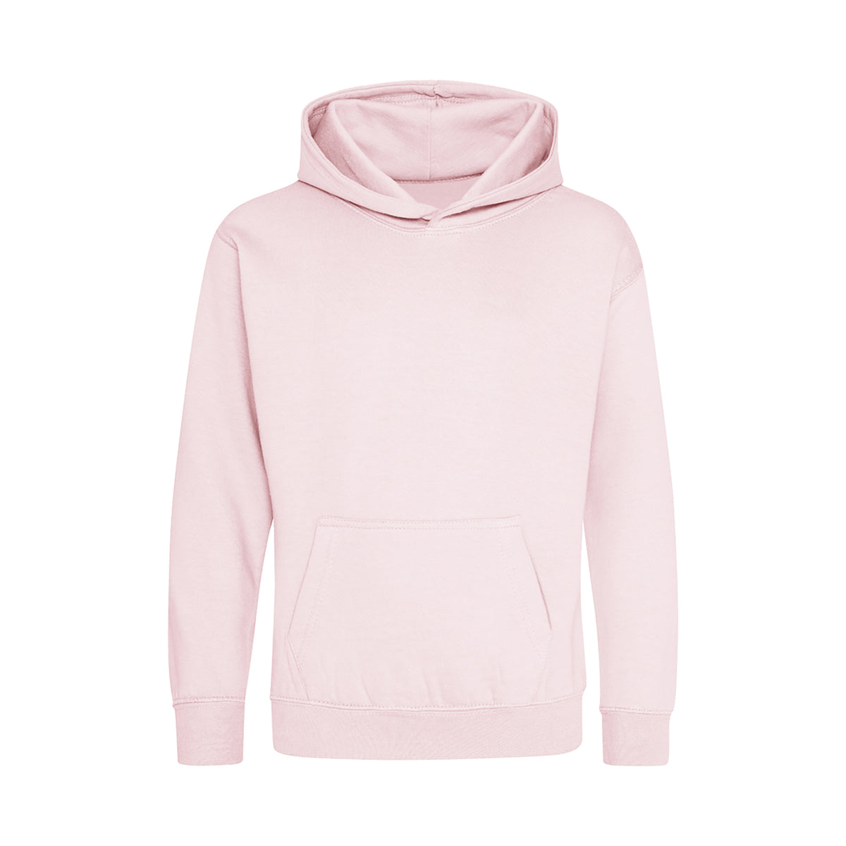 Branded Kids Cotton Polyester Hoodie in Baby Pink