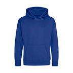 Branded Kids Cotton Polyester Hoodie in Bright Royal