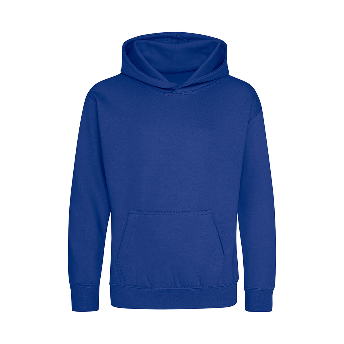 Branded Kids Cotton Polyester Hoodie in Bright Royal