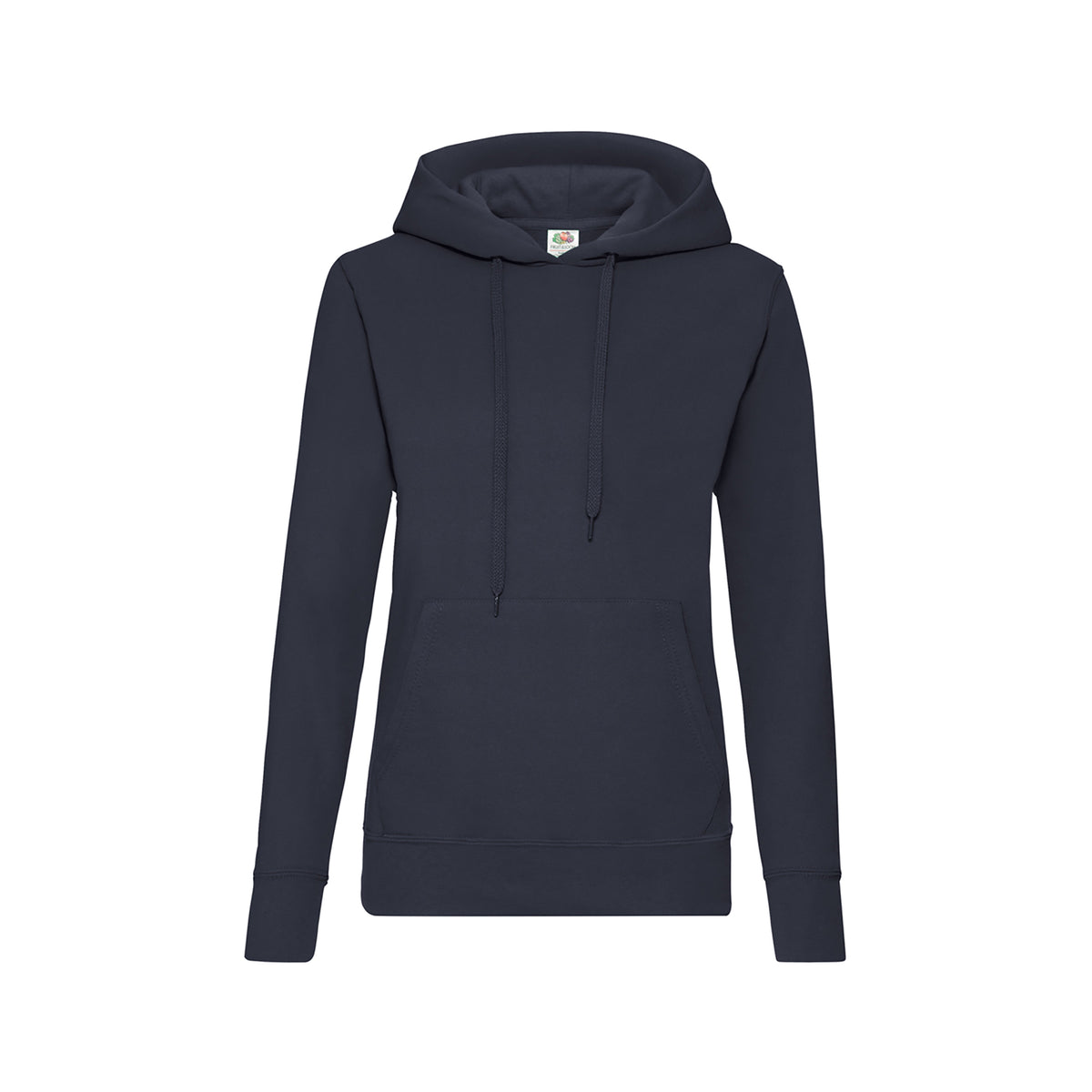 Branded Women's Classic Cotton Polyester Value Hoodie in Dark Navy