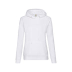 Branded Women's Classic Cotton Polyester Value Hoodie in White