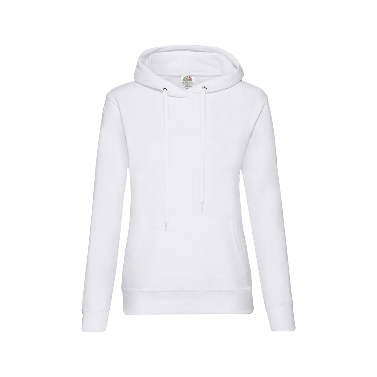 Branded Women's Classic Cotton Polyester Value Hoodie in White