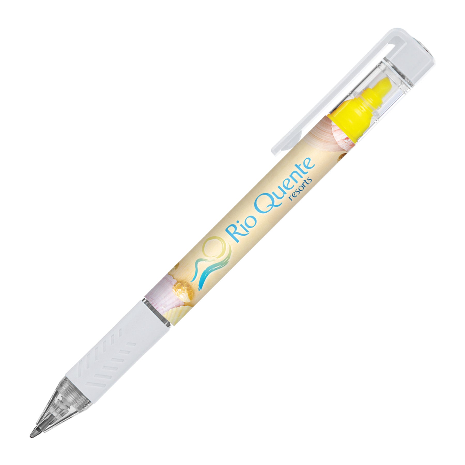 Branded Ballpoint Pen with Highlighter