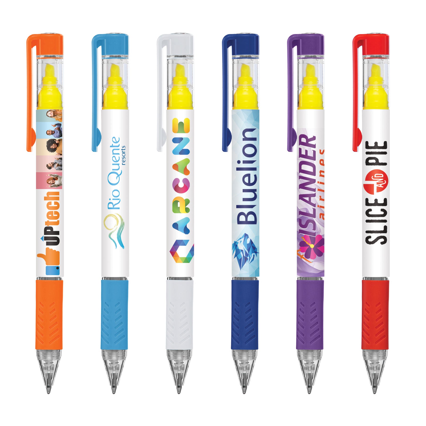 Branded Ballpoint Pen with Highlighter
