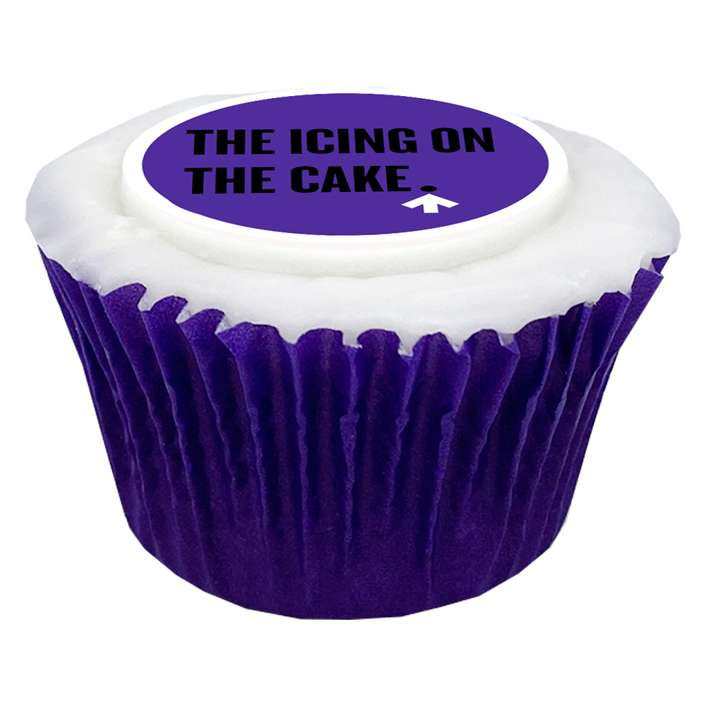 Branded Iced Cupcake