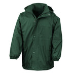 Branded Reversible Waterproof Jacket with Taped Seams in Bottle/Bottle