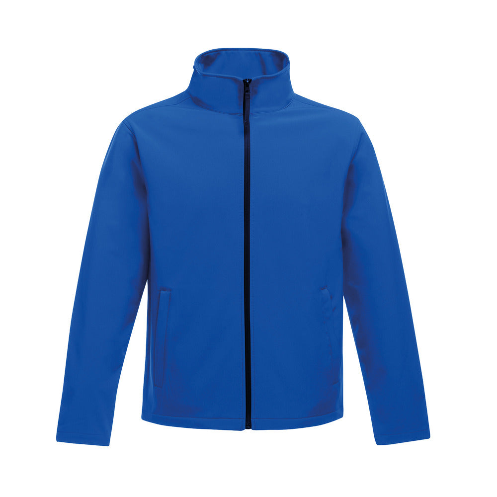 Branded Men's Wind-Resistant Softshell Jacket in New Royal