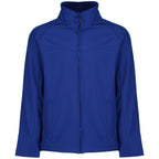 Branded Men's Stretch Softshell Jacket with Water Repellent Finish