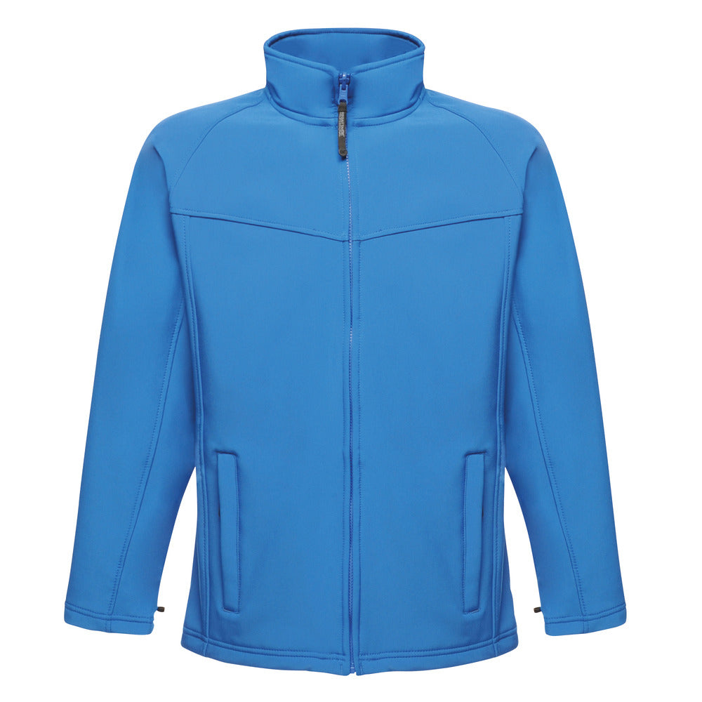 Branded Men's Stretch Softshell Jacket with Water Repellent Finish in Oxford