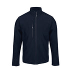 Branded Recycled Polyester Softshell Jacket in Navy