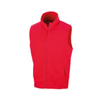 Branded Microfleece Gilet with Full Front Zip in Red