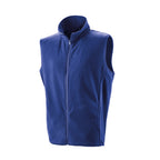 Branded Microfleece Gilet with Full Front Zip in Royal Blue