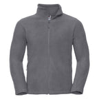 Branded Full Zip Outdoor Fleece with Cadet Collar in Convoy Grey
