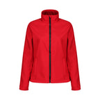 Branded Women's Printable Softshell Jacket in Classic Red/Black