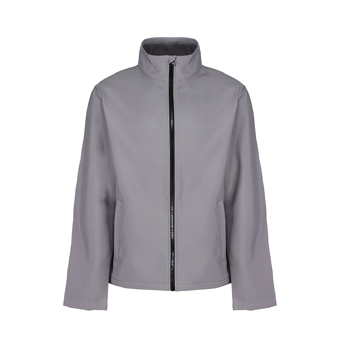 Branded Women's Printable Softshell Jacket in Rock Grey