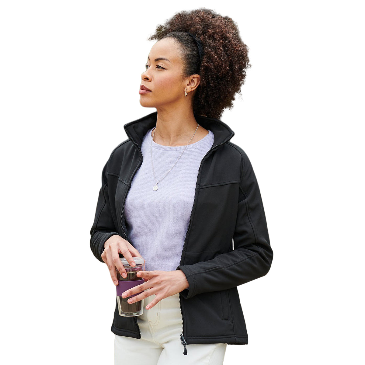 Branded Women's Stretch Softshell Jacket