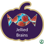 Branded Halloween Mini Treat Bag - Pumpkins and Eyeballs with Jelly Brains filling