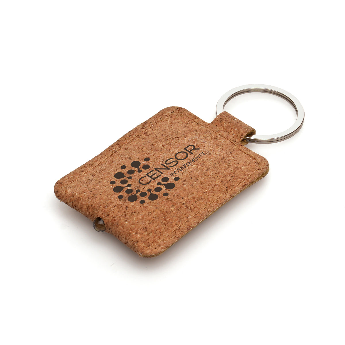 Branded Cork Keyring Torch with LED Light