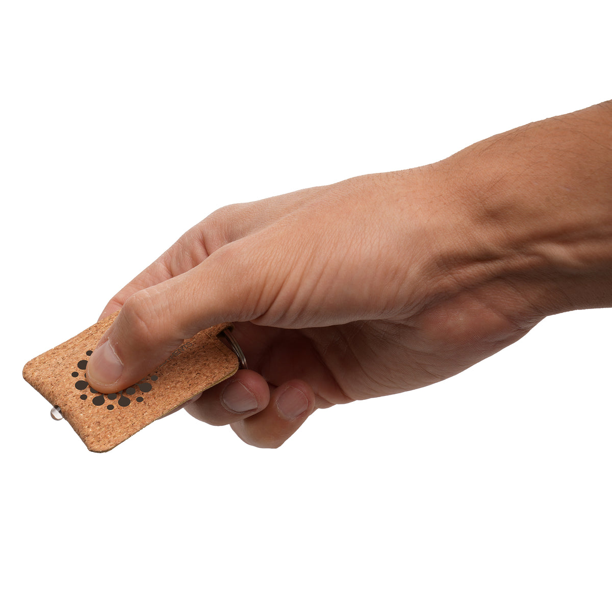 Branded Cork Keyring Torch with LED Light
