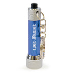 Branded 5 LED Aluminium Keyring Torch in Blue