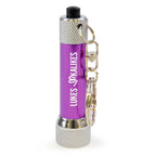 Branded 5 LED Aluminium Keyring Torch in Purple