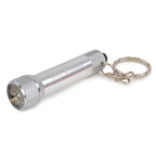 Branded 5 LED Aluminium Keyring Torch in Silver