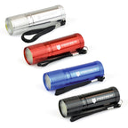 Branded Aluminium COB LED Torch with Wrist Strap
